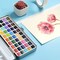 Watercolor Paint Set, 50 Vivid Colors in Portable Box with Watercolor Palette, Brush, Sponge, Art Supplies for Painting, Travel Watercolor Set for Adults, Kids, Hobbyists